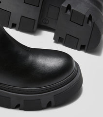 Louise Black Chunky Ankle Boot