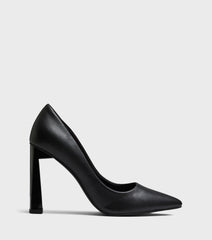 Rochelle Black Pointed Toe Court Shoes