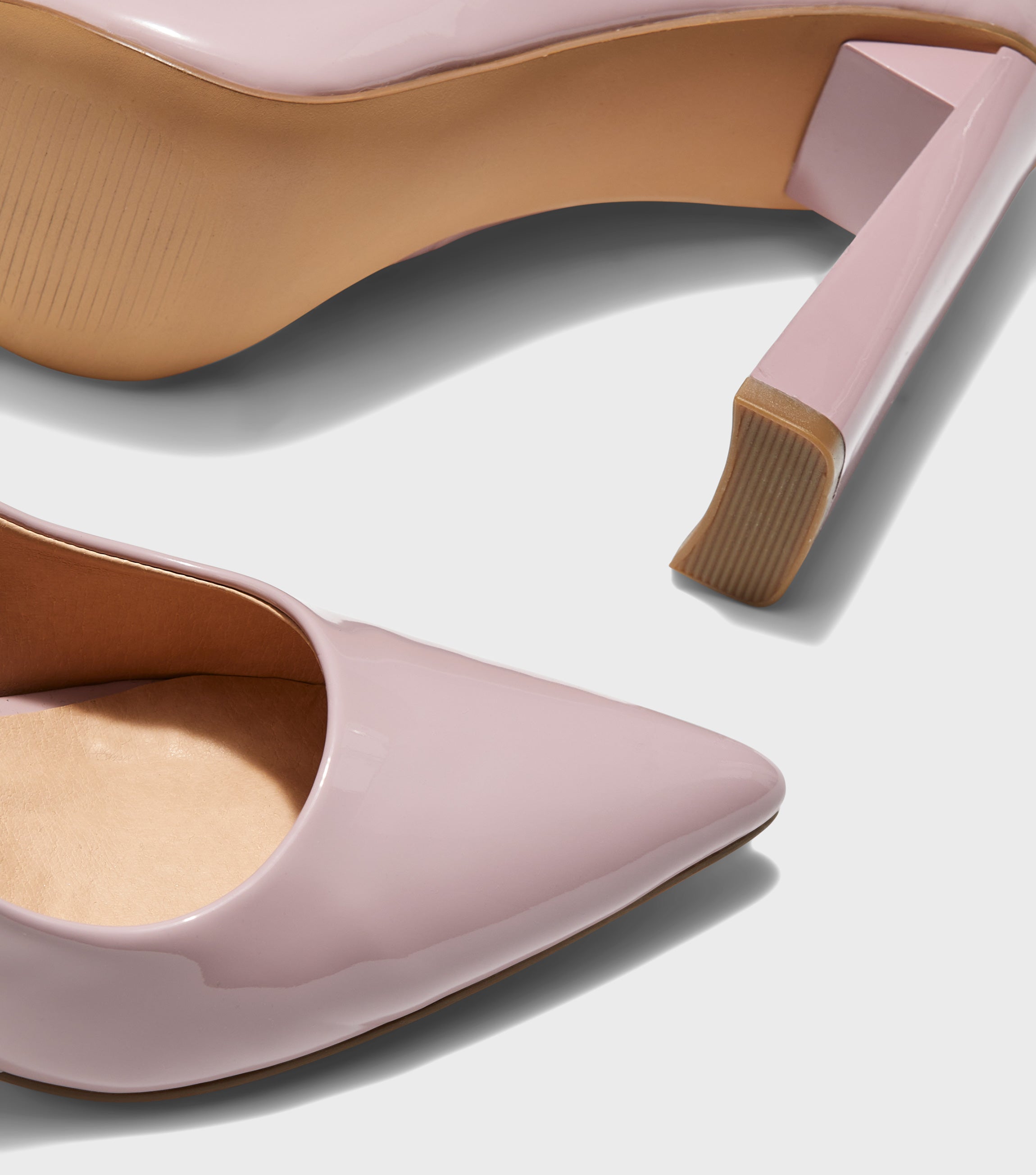 Rochelle Nude Pointed Toe Court Shoes