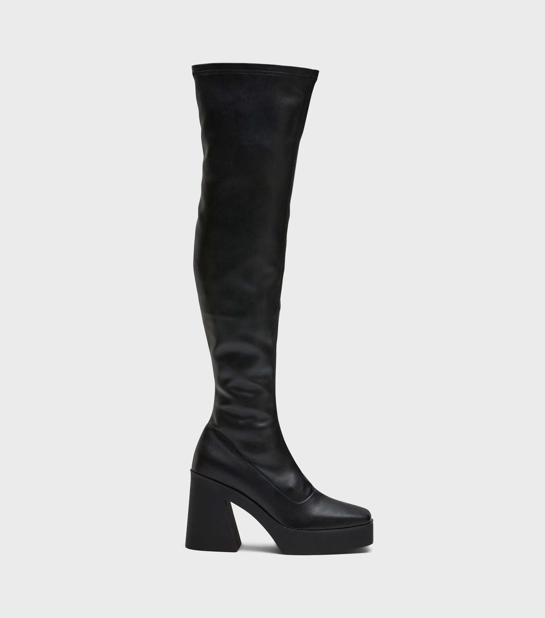 London rebel flat pull on over the knee boot best sale